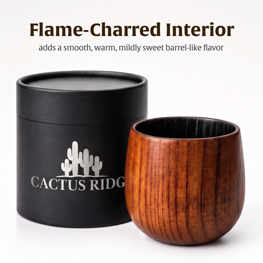 Handcrafted Wooden Whiskey Cup